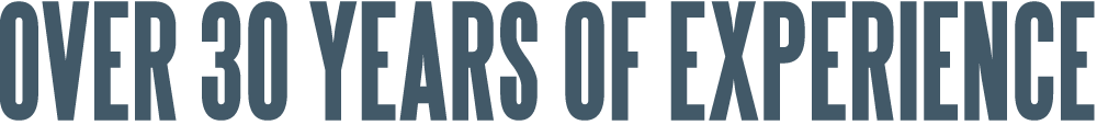 over 30 years of experience